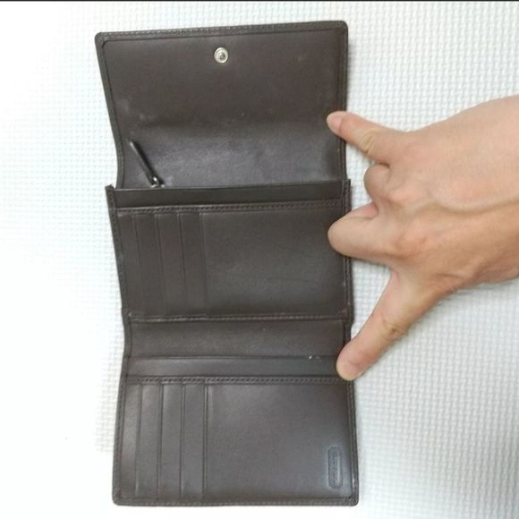 Coach Monogram Bifold Wallet - Picture 4 of 8